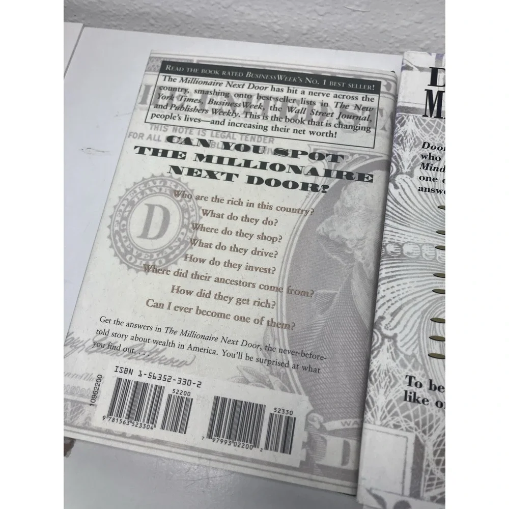 Millionaire Next Door & Millionaire Mind TWO Hardback Books Thomas J. Stanley
